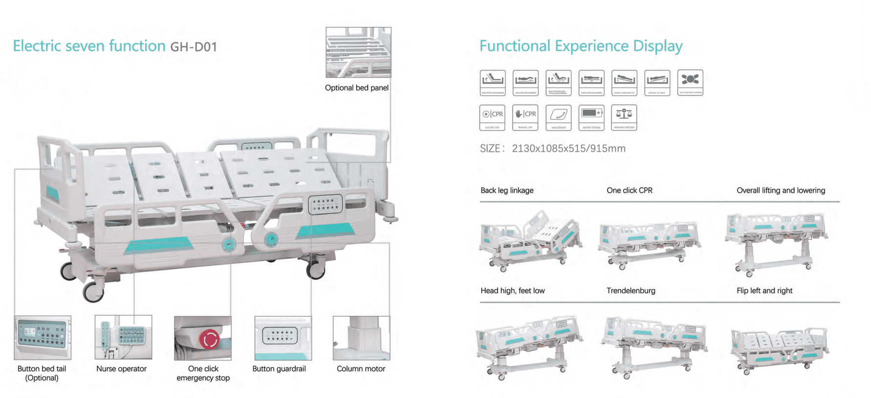 Medical Bed Specifications